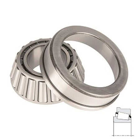 Timken Tapered Roller Bearing Assembly, Standard Precision, Basic Number 30311, 55MM Bore 30311M-90KM1